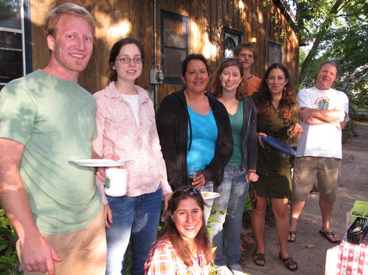 A group photo of lab members from 2012