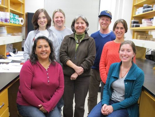 A group photo of lab members from 2010