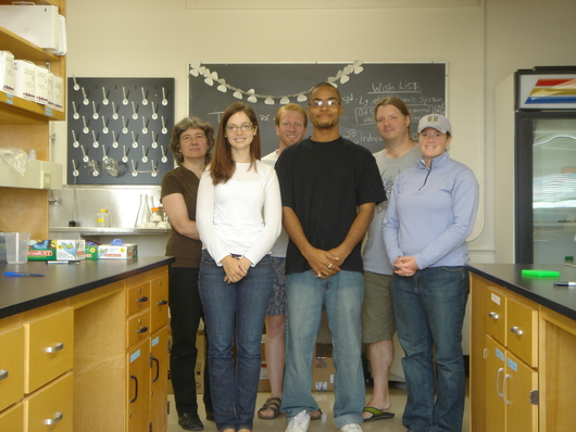 A group photo of lab members from 2009